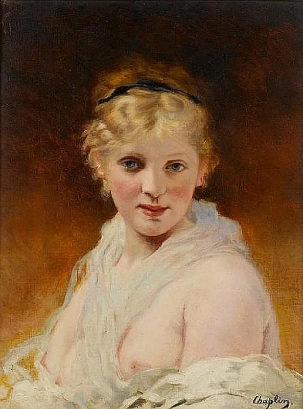 Charles Joshua Chaplin - Ritratto di una ragazza